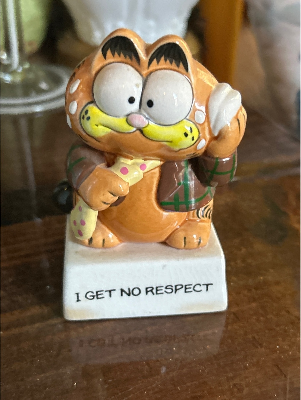 Vintage Garfield Figurine 'I Get No Respect' by Enesco